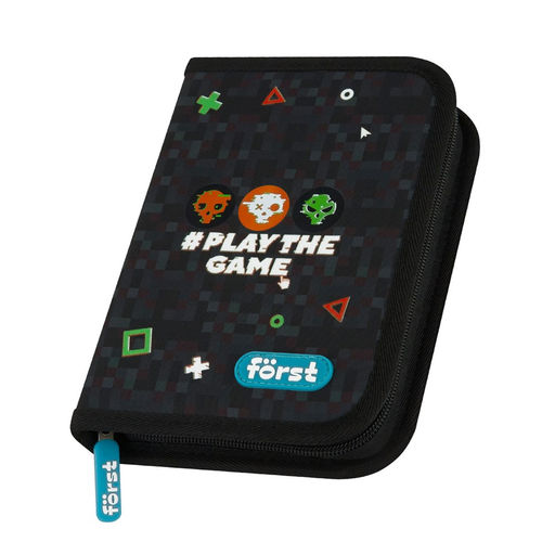 Пенал 1 отд. 200*140мм, с откидной планкой F?rst "Play the game" (FT-PK-112512) полиэстер