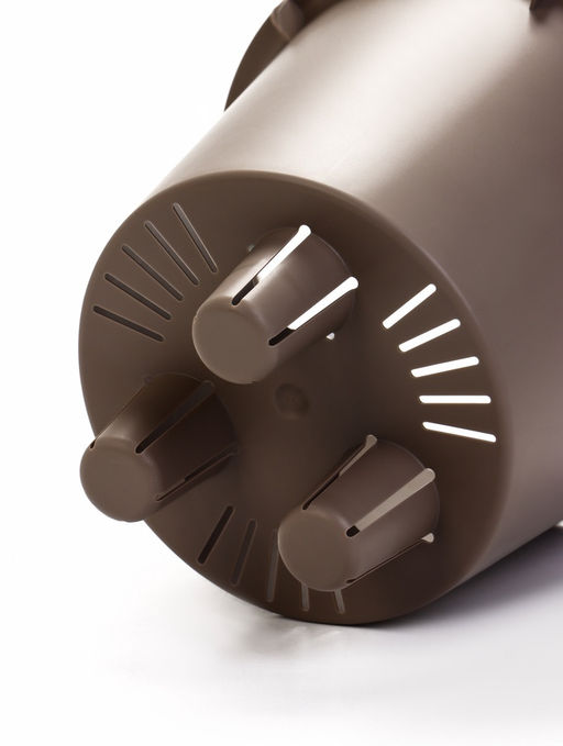 Кашпо для цветов «Рамона», 1.9 л, d=18 см, h=16.5 см, со вставкой, пластиковое, серое