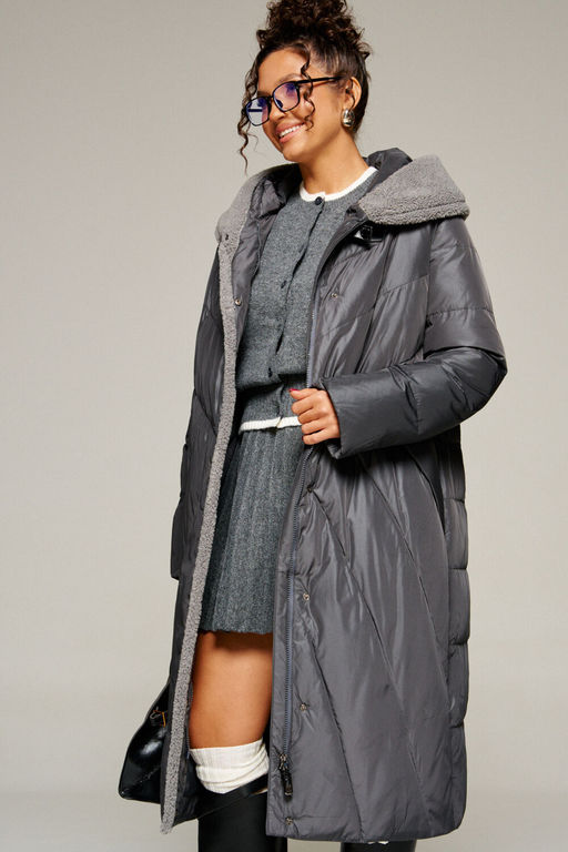 Пальто Beautiful Free 8017 графит