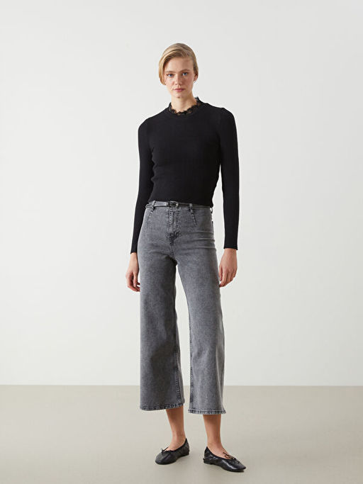 Dik Yaka Kad?n Triko Kazak