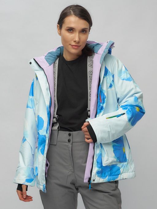 Горнолыжный костюм женский голубого цвета 020231Gl - Chunmai фото 17