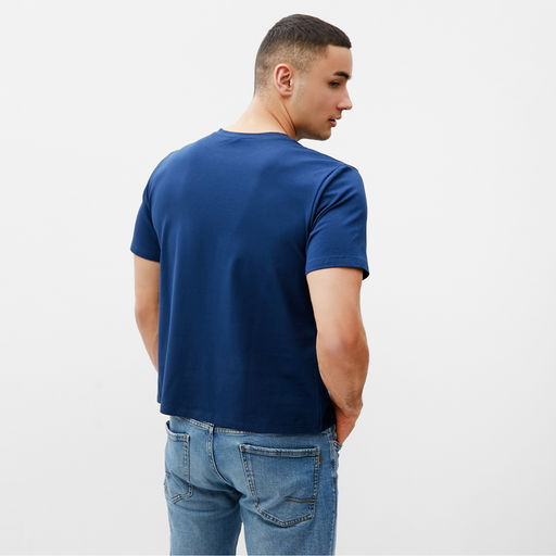 Футболка мужская MINAKU Fuck синяя, р-р 52