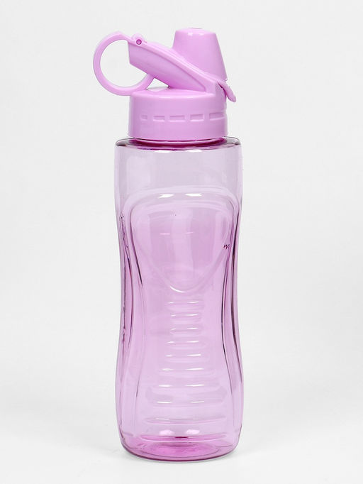 Бутылка для воды «Баунаталь», 600 мл, 23×8 см, спортивная, прозрачная, розовая