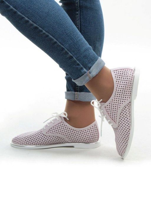 03-E130093-20B100M1 PINK Полуботинки женские (натуральная кожа) - Фабричный китай фото 4