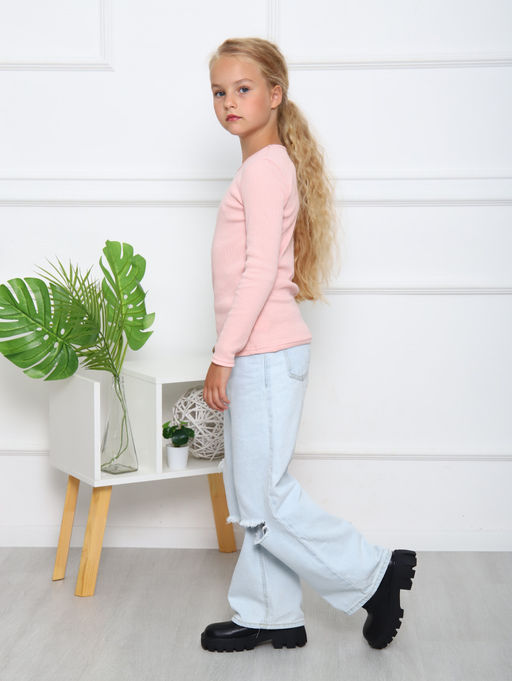 ДЖ056 Джемпер Школа (пудровый) - Милаша фото 3