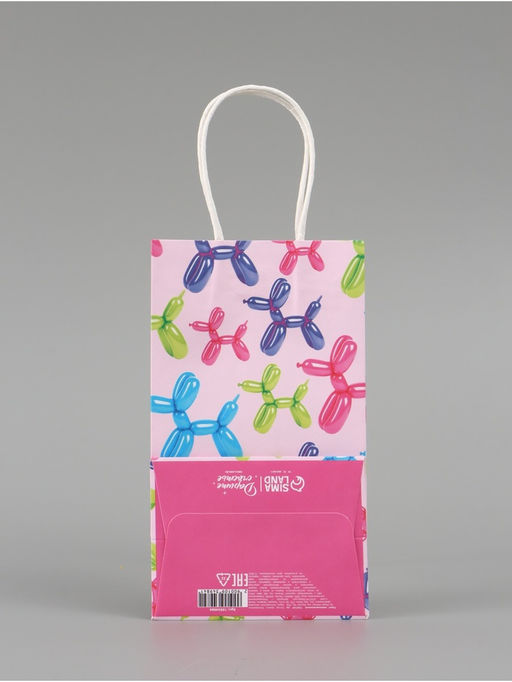 Цена за 3 шт. Пакет подарочный «Шары», 12 × 21 × 9 см