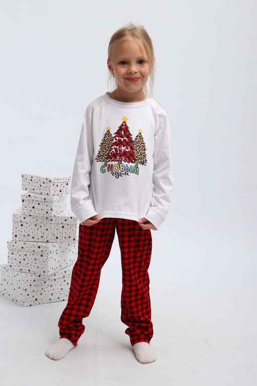 Пижама детская П324 Нарядные Ёлочки