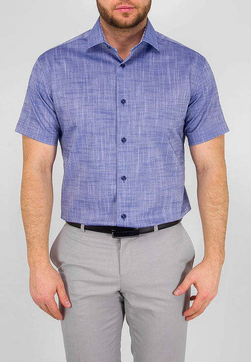Сорочка мужская короткий рукав GREG 230/101/5585/Z/1