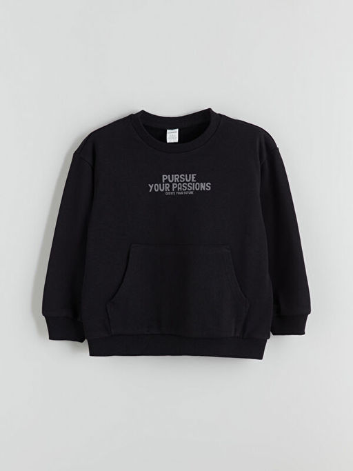 Bisiklet Yaka Erkek ?ocuk Sweatshirt