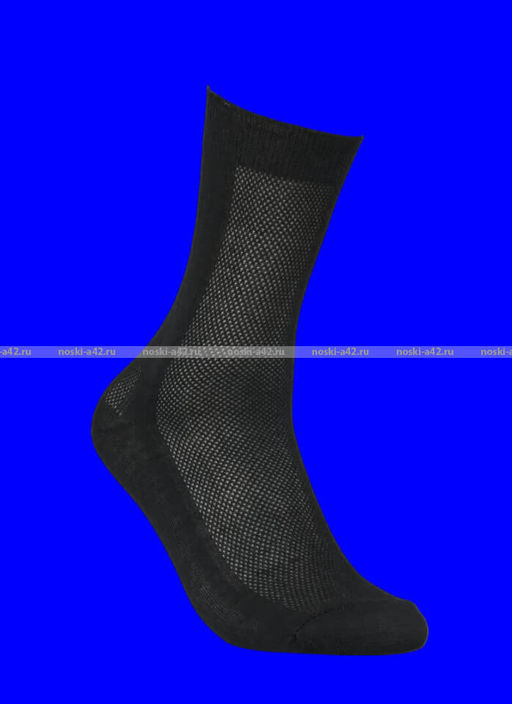 Цена за 10 пар. Носки мужские Беларусь сетка с крапивой черные