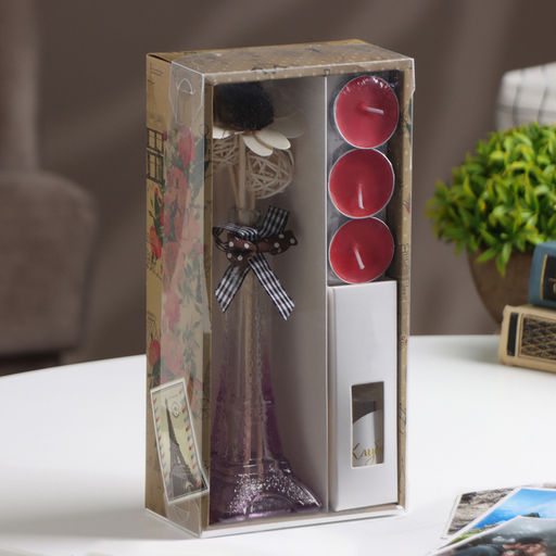 Набор подарочный Париж (диффузор и свечи) клубника, Богатство Аромата 8 марта  фото 7