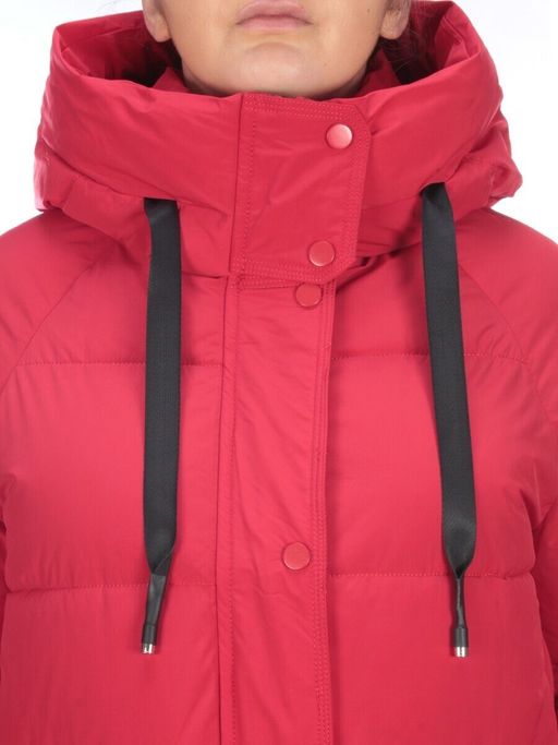 2197 RED Пуховик женский зимний AIKESDFRS (холлофайбер) - Fashion фото 3