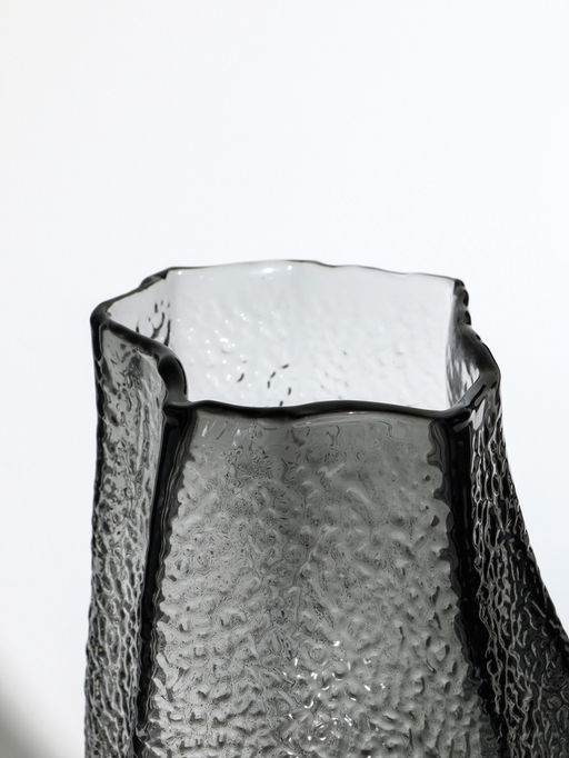 Ваза «Дженис», 30×15×9.5 см, стекло, серая