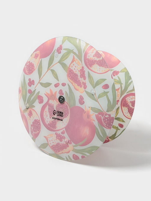 Фруктовница Доляна Гранат, d=20/25 см, h=24 см, стекло, рисунок  фото 3