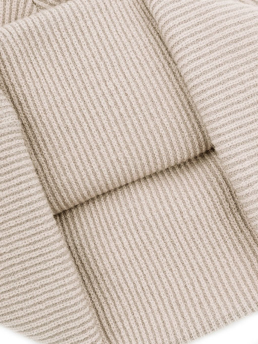 Шапка жен. виск+нейл+каш LB-A53067 white/sand