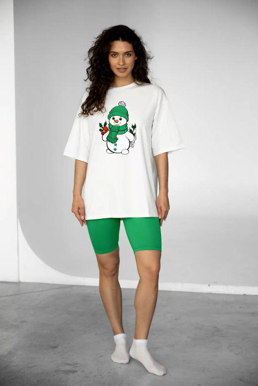 Комплект: футболка + велосипедки БР 346-4 + ТП 121-3 Зеленое яблоко - T.C.T фото 2