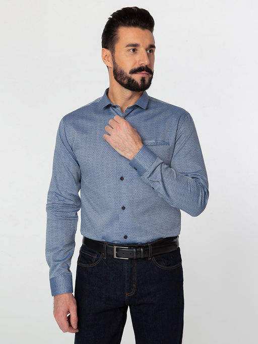 Сорочка мужская длинный рукав GREG 223/131/1091/Z/1p  фото 10