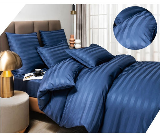 КПБ Boris Cтрайп-сатин на резинке по кругу BORSSR12 1.5 спальный