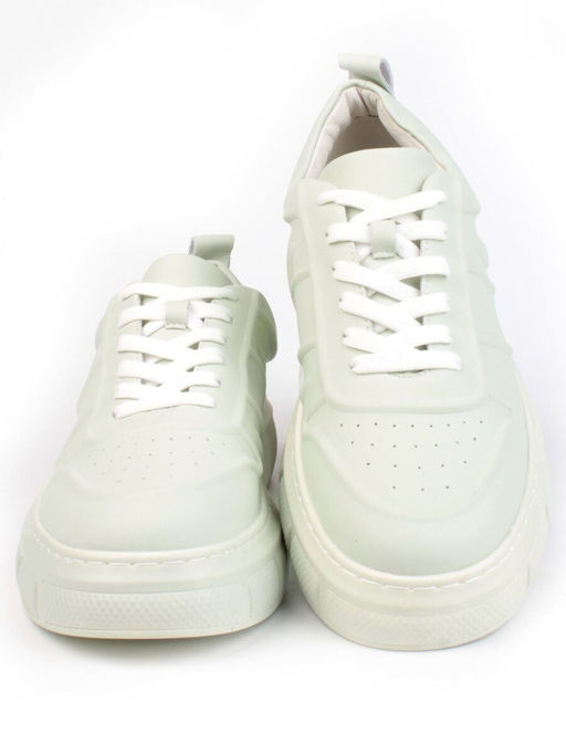 05-PDL255-6 LT. GREEN Кроссовки женские (натуральная кожа) - Фабричный китай фото 9