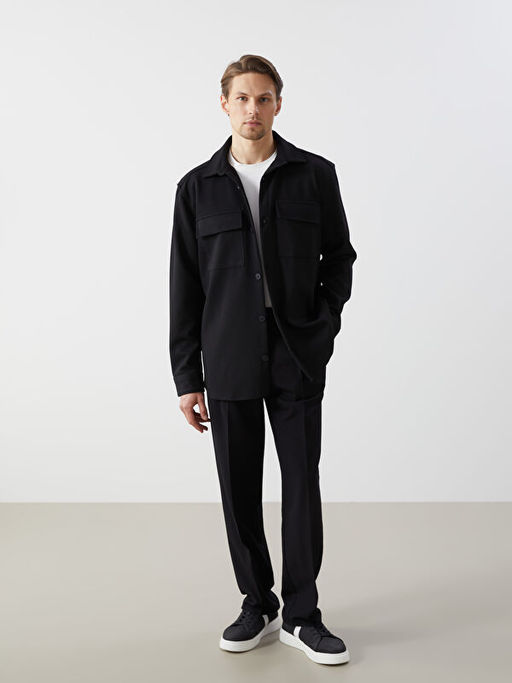 Regular Fit Uzun Kollu Erkek G?mlek Ceket