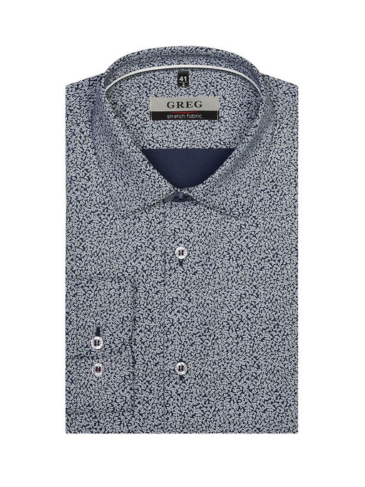 Сорочка мужская длинный рукав GREG 213/237/0047/ZN/1p STRETCH_V  фото 7