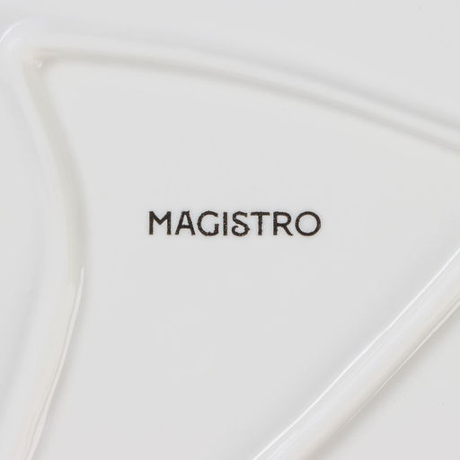Блюдо сервировочное Magistro «Сердце. Бланш», 24×27×3 см, фарфор, белое