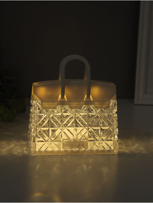 Фигурка светящаяся RISALUX «Дамская сумочка», LED-ночник, 3×AG13, 11.5×6.5×13 см