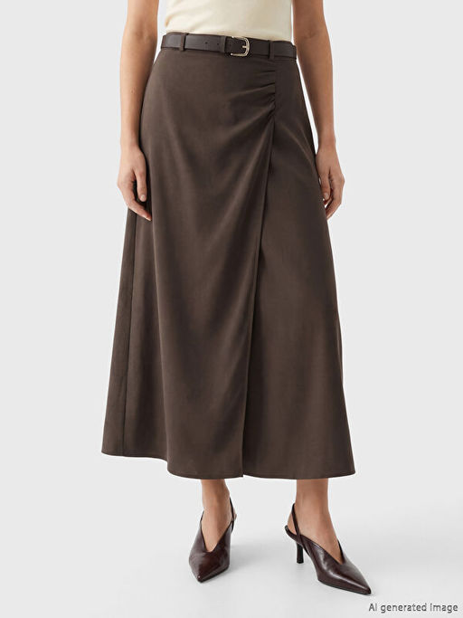 Beli Kemerli B?zg?l? Kalem Etek