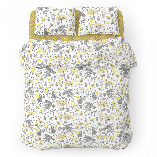 Пододеяльник на пуговицах 1,5 спальный "Здоровый сон" 145х215см, поплин 115г/м2, хлопок 100%, упаковка "классическая" ПВХ 28х41см, "Домашняя мода" (Россия)