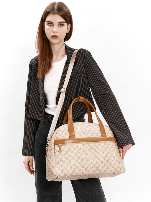 LACCOMA сумка AC89003-мишки бежевый эко кожа  фото 10