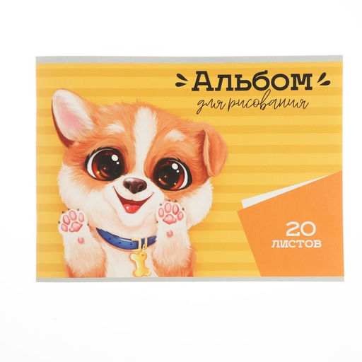 Цена за 5 шт. Альбом для рисования Calligrata «Герои 2!» A4, 20 листов на скрепке, обложка мелованный картон, блок 100 г/м²