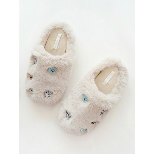 Тапочки Зверята бежевые - Halluci фото 3