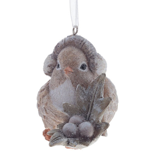 Фигурка декоративная "Птичка", L7 W8 H8 см, 3в.