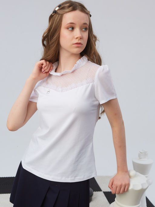 Блузка белый 202230605 - Nota bene фото 8