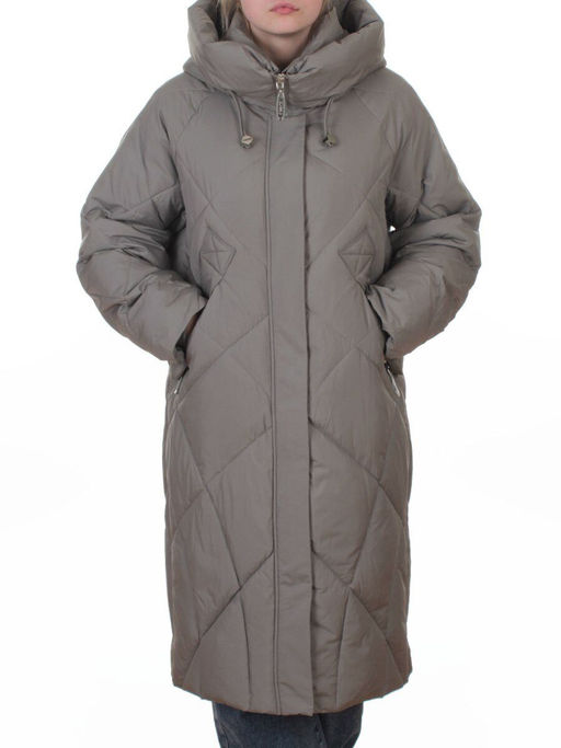 A620 OLIVE Пальто зимнее женское (200 гр. био-пух)