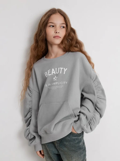 ACOOLA / Джемпер детский для девочек Gamber серый  фото 5