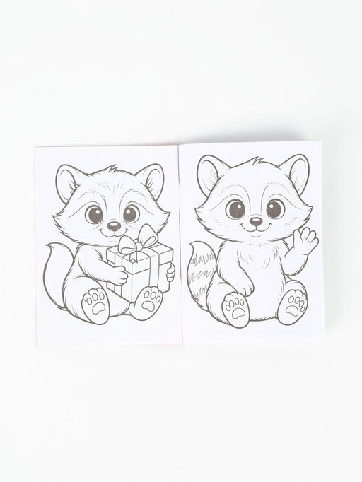 Подарочный набор: блокнот раскраска А6, 32 л.и ручка пиши-стирай Енотик - Simaland фото 2