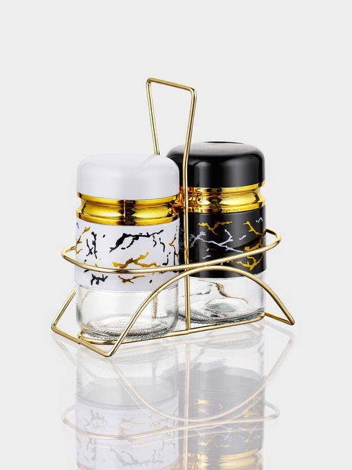 Набор для специй "S&P.Marble", 2 шт, на подставке