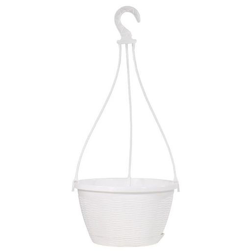 Кашпо Подвесное с подвесом (4,5л) Цв. Белый (Арт. КШ-6446) - Вмс фото 2