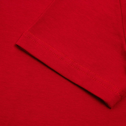 Футболка женская с вырезом лодочка MINAKU: Basic line, красная, размер 46