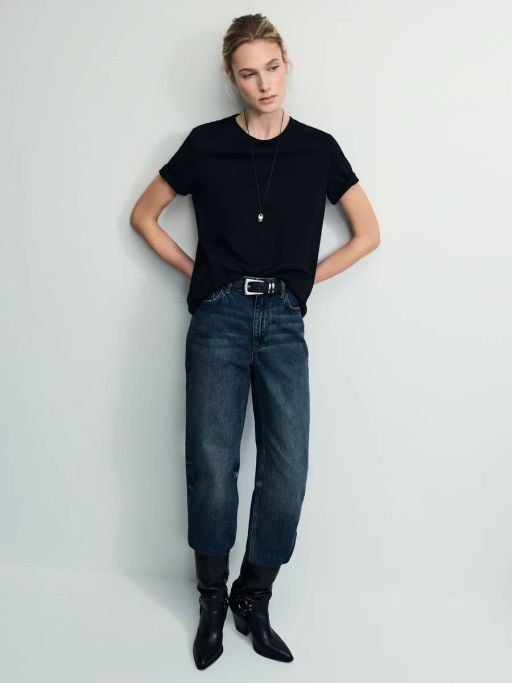 Базовая футболка из хлопка / Zarina фото 2