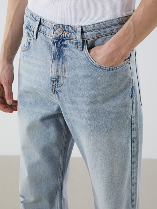 Baggy Fit Erkek Jean Pantolon