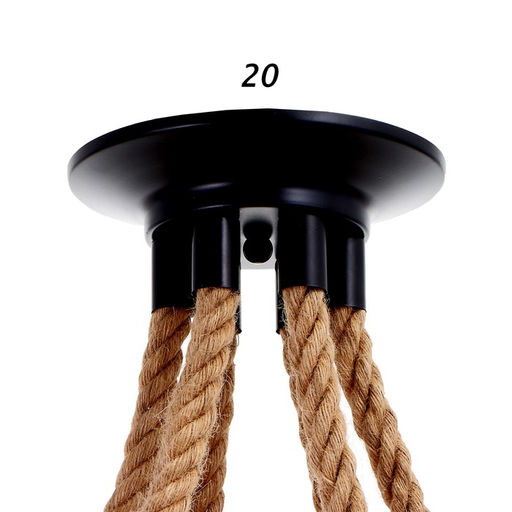 Светильник «Паук», 6хE27, 40 Вт, чёрный