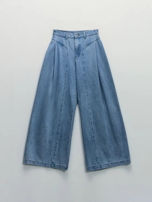 Джинсы ultra wide leg с высокой посадкой / Zarina  фото 7