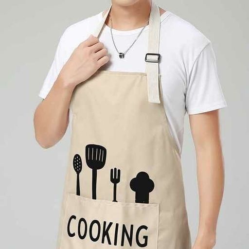 Фартук COOKING х/б с водоотталкивающей пропиткой. Цвета в ассортименте - Лен поволжья фото 3