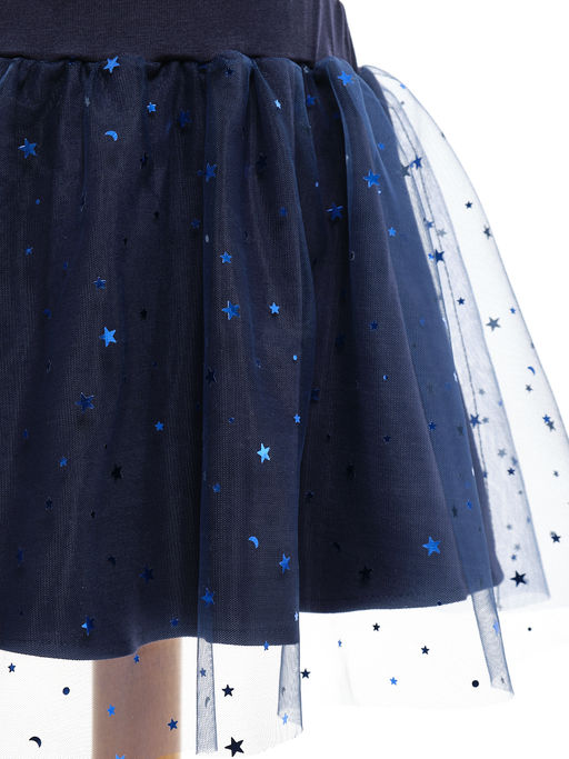 Юбка пачка из фатина 22-4796 синяя сетка - Mini maxi фото 10