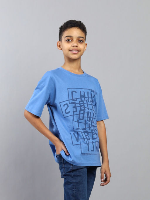 CRB wear / CSJB 64119-42K Футболка для мальчика,синий/Ex.Cherubino