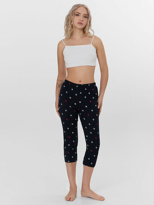 Бриджи домашние женские с узором