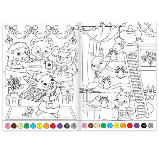 Раскраски набор Любимый Новый год, 4 шт по 16 стр., формат А4 - Буква-ленд фото 4