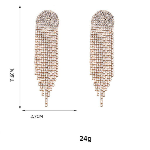 Серьги длинные на гвоздиках арт. 13 1659 (id 267299) - Rada фото 3